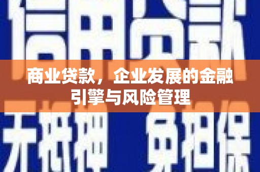 雨山商业贷款，企业发展的金融引擎与风险管理