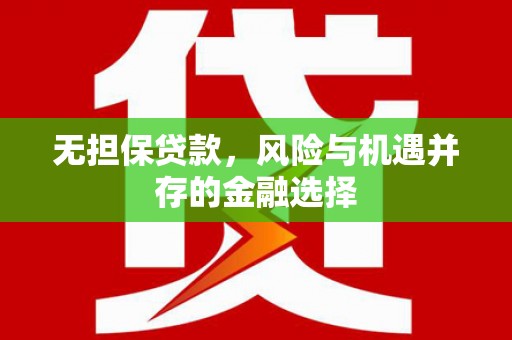 雨山无担保贷款，风险与机遇并存的金融选择