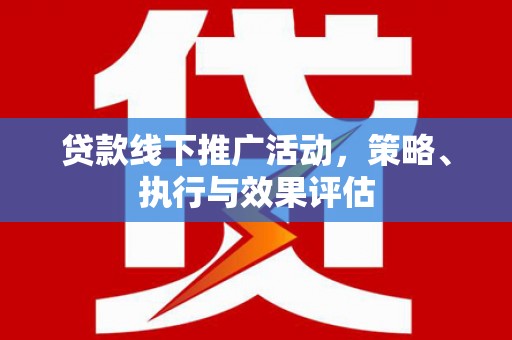 雨山贷款线下推广活动，策略、执行与效果评估