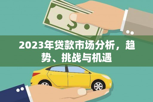 雨山2023年贷款市场分析，趋势、挑战与机遇