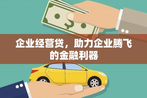 雨山企业经营贷，助力企业腾飞的金融利器