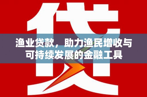 雨山渔业贷款，助力渔民增收与可持续发展的金融工具