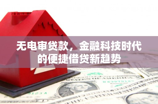 雨山无电审贷款，金融科技时代的便捷借贷新趋势