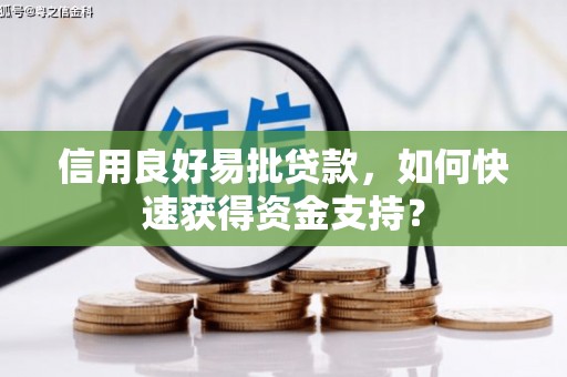 雨山信用良好易批贷款，如何快速获得资金支持？