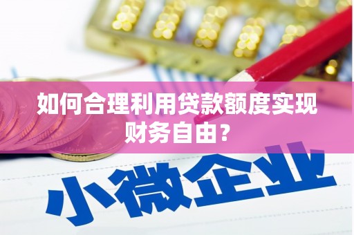 雨山如何合理利用贷款额度实现财务自由？