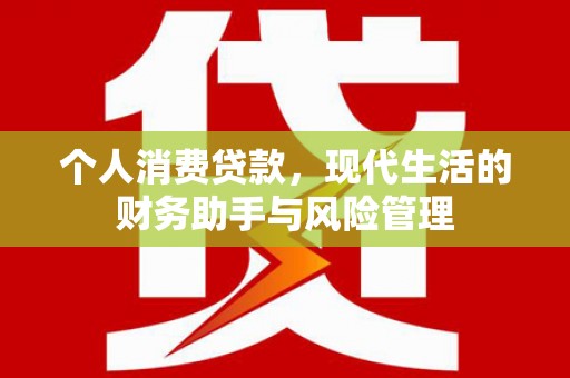 雨山个人消费贷款，现代生活的财务助手与风险管理