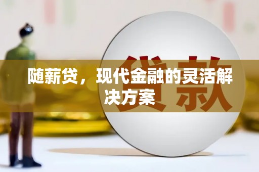 雨山随薪贷，现代金融的灵活解决方案
