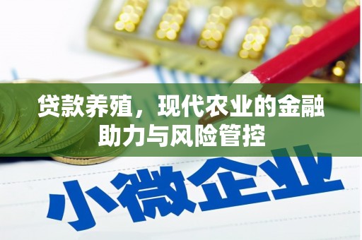 雨山贷款养殖，现代农业的金融助力与风险管控