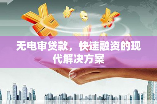 雨山无电审贷款，快速融资的现代解决方案