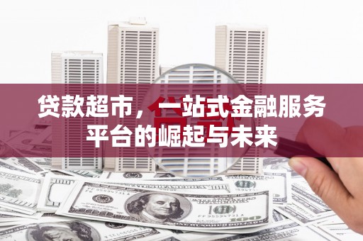 雨山贷款超市，一站式金融服务平台的崛起与未来