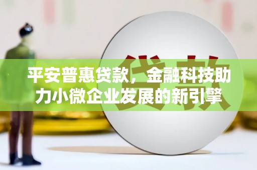 雨山平安普惠贷款，金融科技助力小微企业发展的新引擎