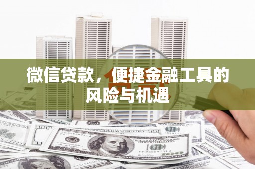 雨山微信贷款，便捷金融工具的风险与机遇