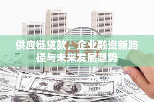 雨山供应链贷款，企业融资新路径与未来发展趋势