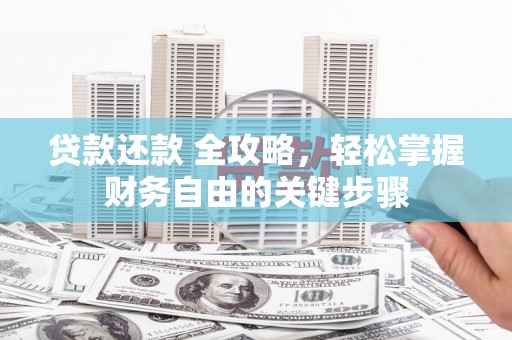 雨山贷款还款 全攻略，轻松掌握财务自由的关键步骤