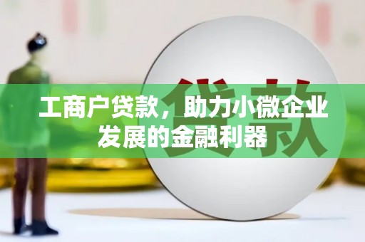 雨山工商户贷款，助力小微企业发展的金融利器