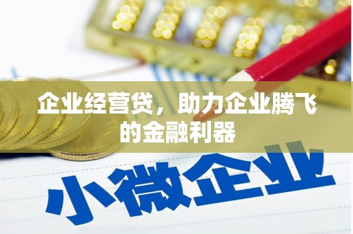 雨山企业经营贷，助力企业腾飞的金融利器