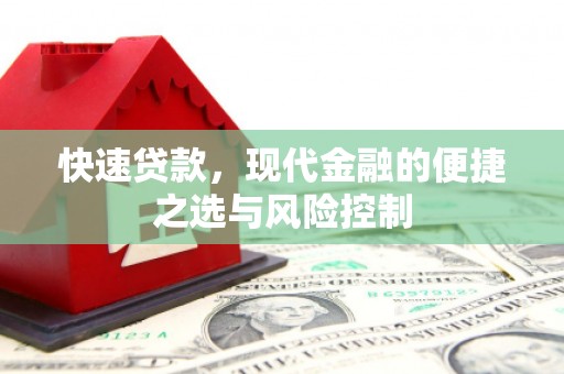 雨山快速贷款，现代金融的便捷之选与风险控制