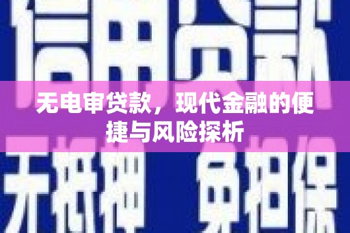 雨山无电审贷款，现代金融的便捷与风险探析