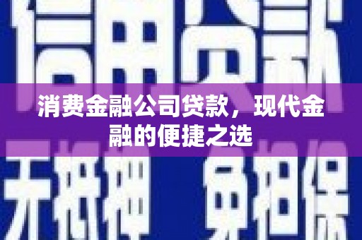 雨山消费金融公司贷款，现代金融的便捷之选