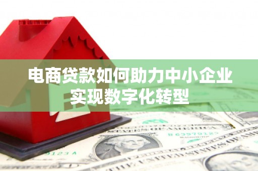 雨山电商贷款如何助力中小企业实现数字化转型