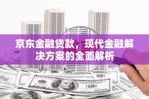 雨山京东金融贷款，现代金融解决方案的全面解析