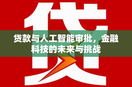 雨山贷款与人工智能审批，金融科技的未来与挑战
