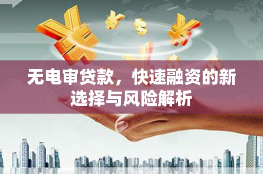 雨山无电审贷款，快速融资的新选择与风险解析