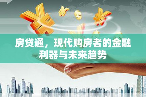 雨山房贷通，现代购房者的金融利器与未来趋势