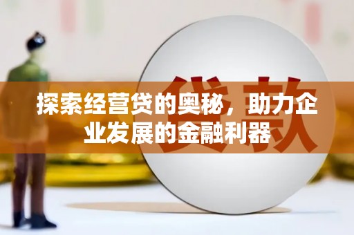 雨山探索经营贷的奥秘，助力企业发展的金融利器