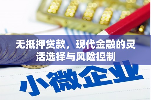雨山无抵押贷款，现代金融的灵活选择与风险控制