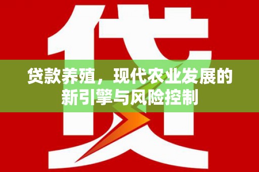 雨山贷款养殖，现代农业发展的新引擎与风险控制