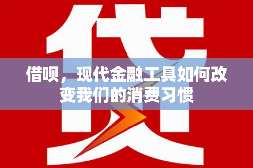 雨山借呗，现代金融工具如何改变我们的消费习惯