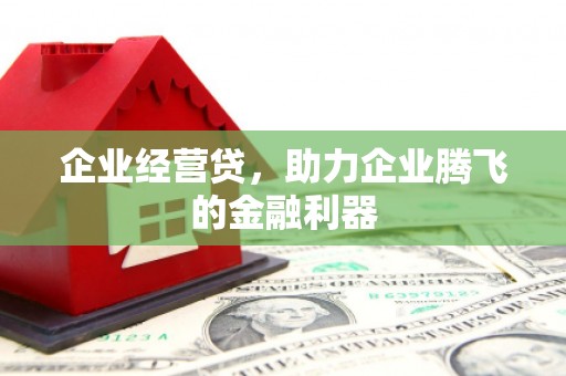 雨山企业经营贷，助力企业腾飞的金融利器