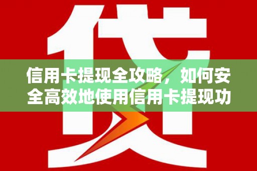雨山信用卡提现全攻略，如何安全高效地使用信用卡提现功能