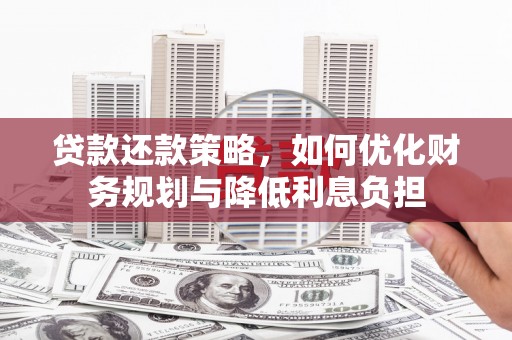 雨山贷款还款策略，如何优化财务规划与降低利息负担