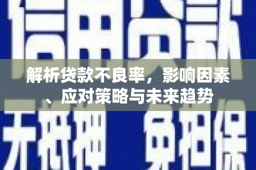 雨山解析贷款不良率，影响因素、应对策略与未来趋势