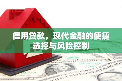 雨山信用贷款，现代金融的便捷选择与风险控制