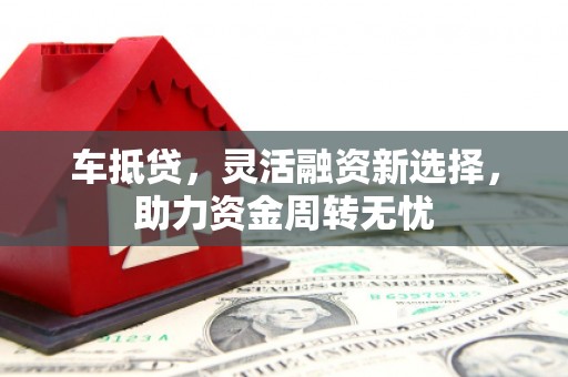 雨山车抵贷，灵活融资新选择，助力资金周转无忧