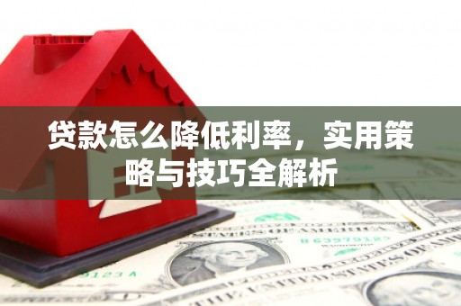雨山贷款怎么降低利率，实用策略与技巧全解析