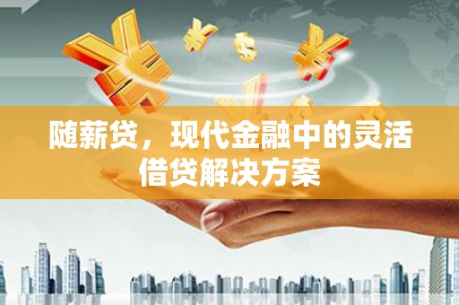 雨山随薪贷，现代金融中的灵活借贷解决方案