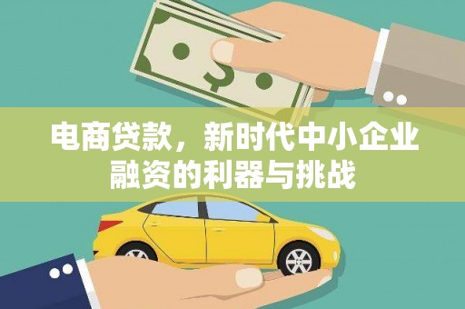 雨山电商贷款，新时代中小企业融资的利器与挑战