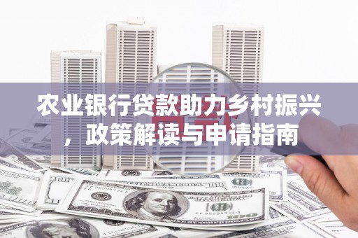 雨山农业银行贷款助力乡村振兴，政策解读与申请指南