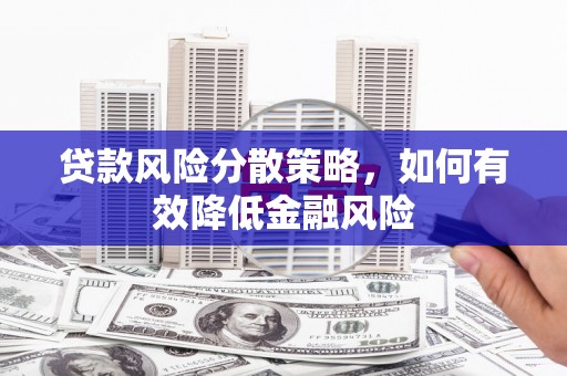 雨山贷款风险分散策略，如何有效降低金融风险