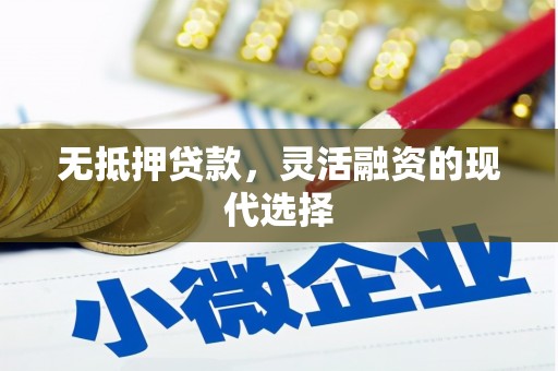 雨山无抵押贷款，灵活融资的现代选择
