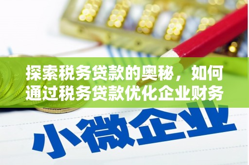 雨山探索税务贷款的奥秘，如何通过税务贷款优化企业财务
