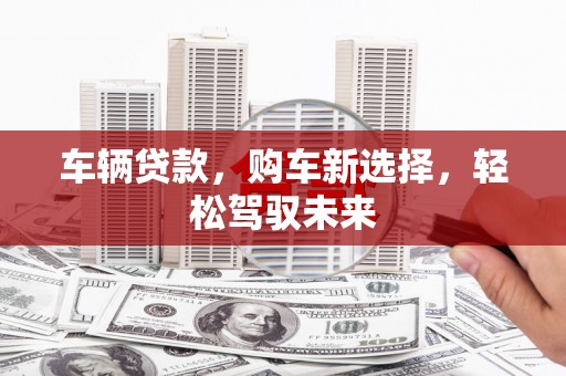 雨山车辆贷款，购车新选择，轻松驾驭未来