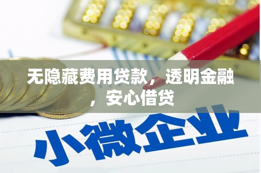雨山无隐藏费用贷款，透明金融，安心借贷