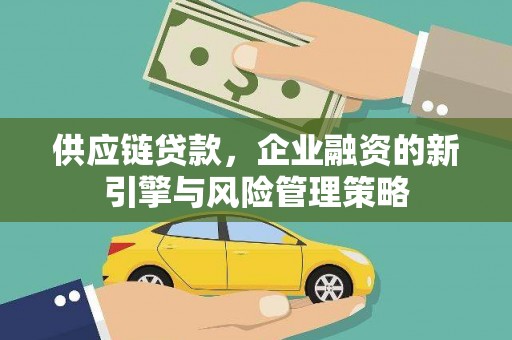 雨山供应链贷款，企业融资的新引擎与风险管理策略