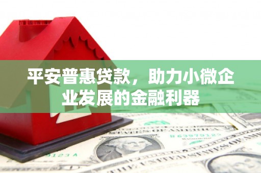 雨山平安普惠贷款，助力小微企业发展的金融利器