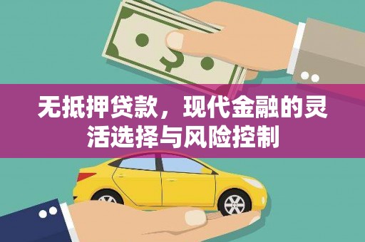 雨山无抵押贷款，现代金融的灵活选择与风险控制